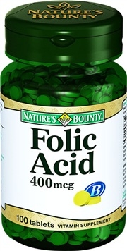 Natures Bounty Folic Acid mcg